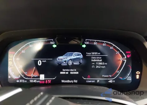 2022 BMW X7 xDrive40I из США, поврежденный, VIN 5UXCW2C06N9L41150